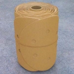 Premium Gold 6 Inch 6 Hole PSA Sanding Discs Roll 180 Grit