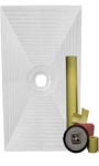 Pro PVC 32 x 60 Center Drain Shower Systems Tile kit