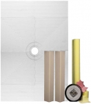 Pro 48 x 72 Shower Systems Waterproofing Kit for Tile Showers