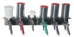 Wall and Cabinet Mount Shelves for SATA Gun Storage
