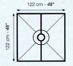 Schluter Kerdi Foam Shower Pan 48x48 ST-122 with Pre Cut Kerdi