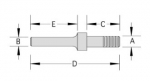 Velepec Router Cutter Arbors with Nut and Washer