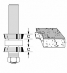 Velepec Double 4 Wing Bevel Trim Cutter Assembly