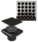 Ebbe Shower Riser and Drain Grate Cover for Floor Drain